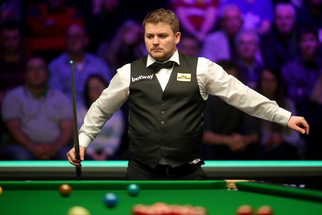 Michael White at the Betway UK Championship at the York Barbican. (Richard Sellers/PA)