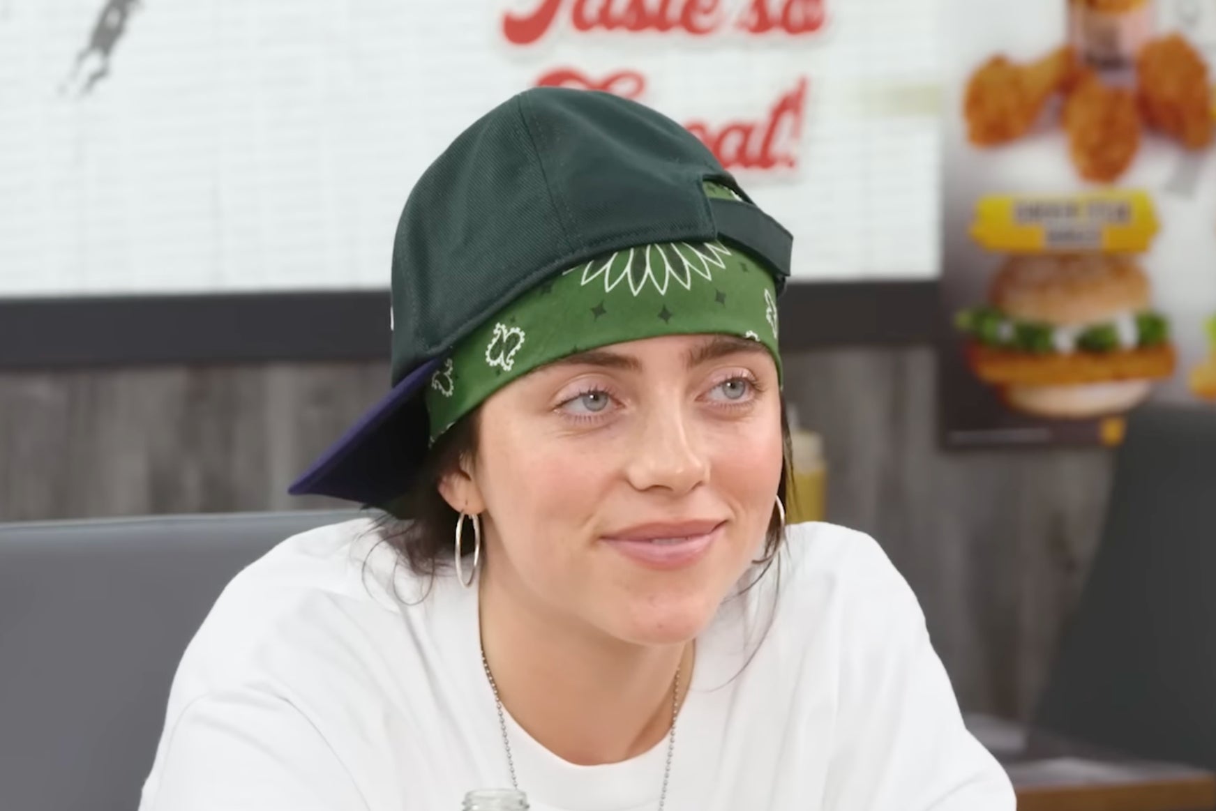 Billie Eilish flirts with Amelia Dimoldenberg on ‘Chicken Shop Date’