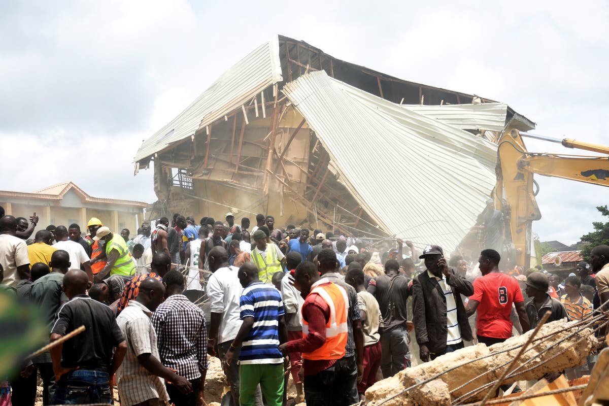 Dozens of students killed after school building collapses in Nigeria