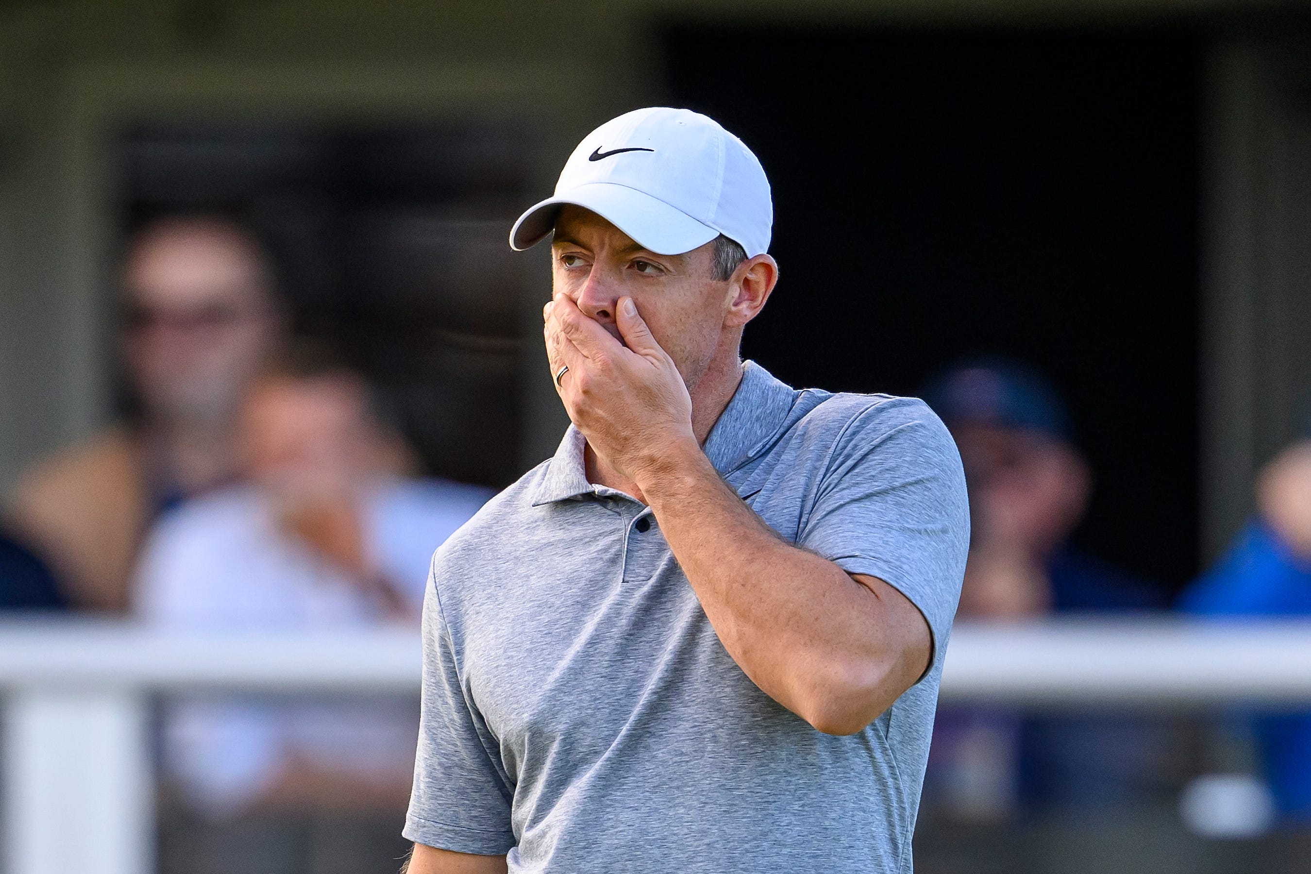 Rory McIlroy briefly held a two-shot lead with five holes to play at Pinehurst (Malcolm Mackenzie/PA)