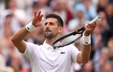 Why is Novak Djokovic celebrating by playing the violin at Wimbledon?