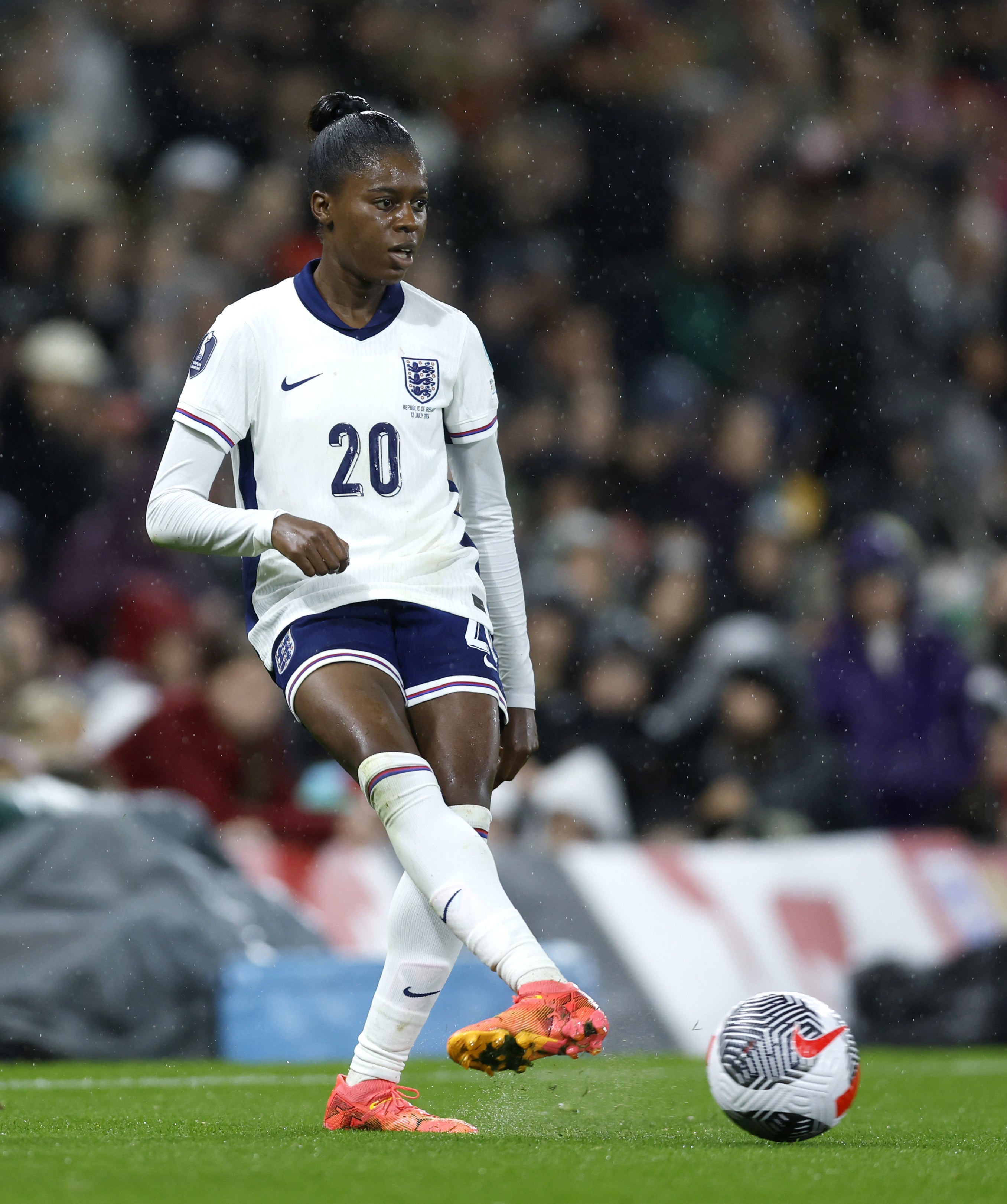 Tottenham’s Jessica Naz made her England debut on Friday night (Nigel French/PA)