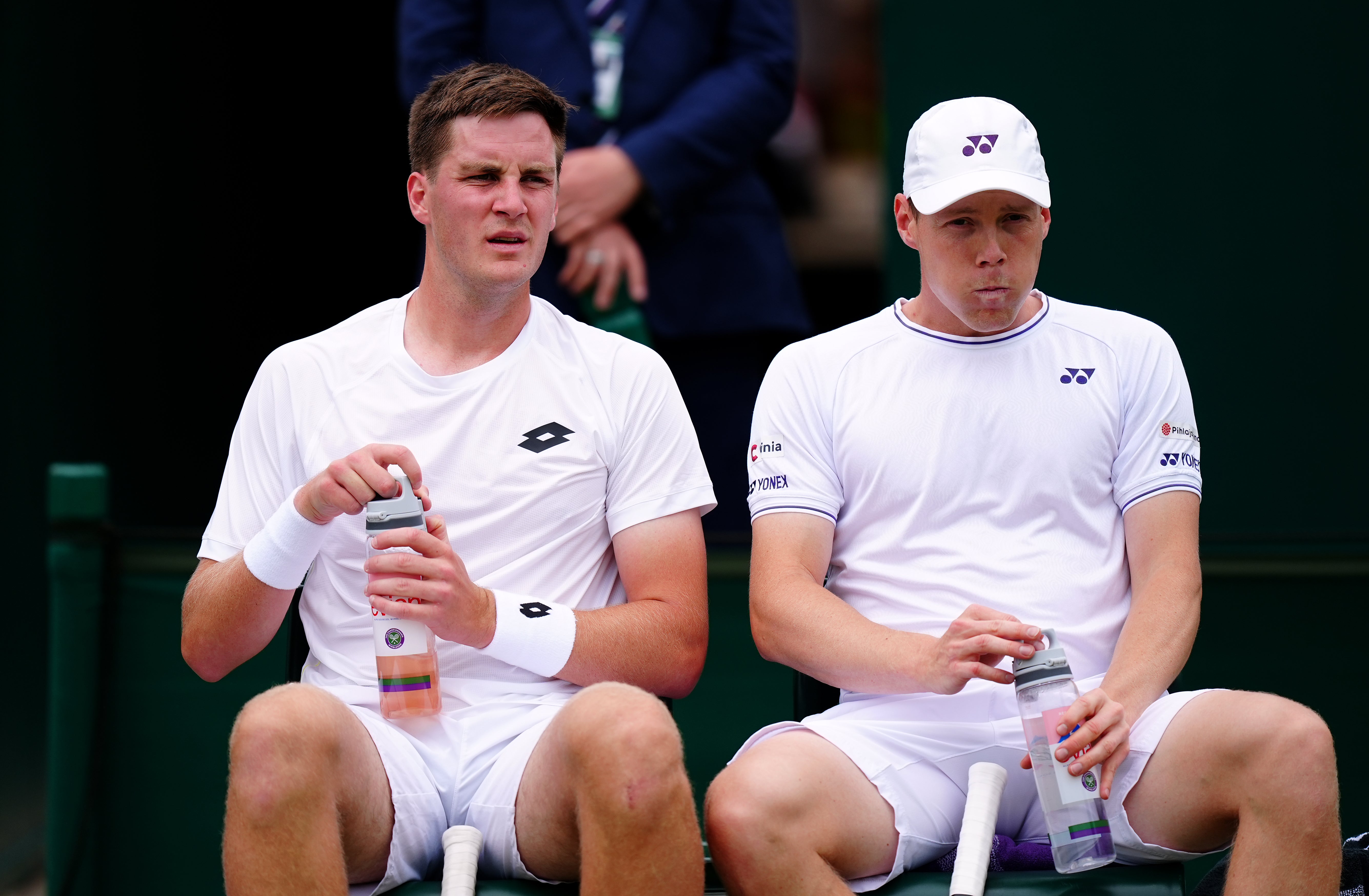 Henry Patten and his Finnish partner Harri Heliovaara are in the men’s doubles final (Mike Egerton/PA)