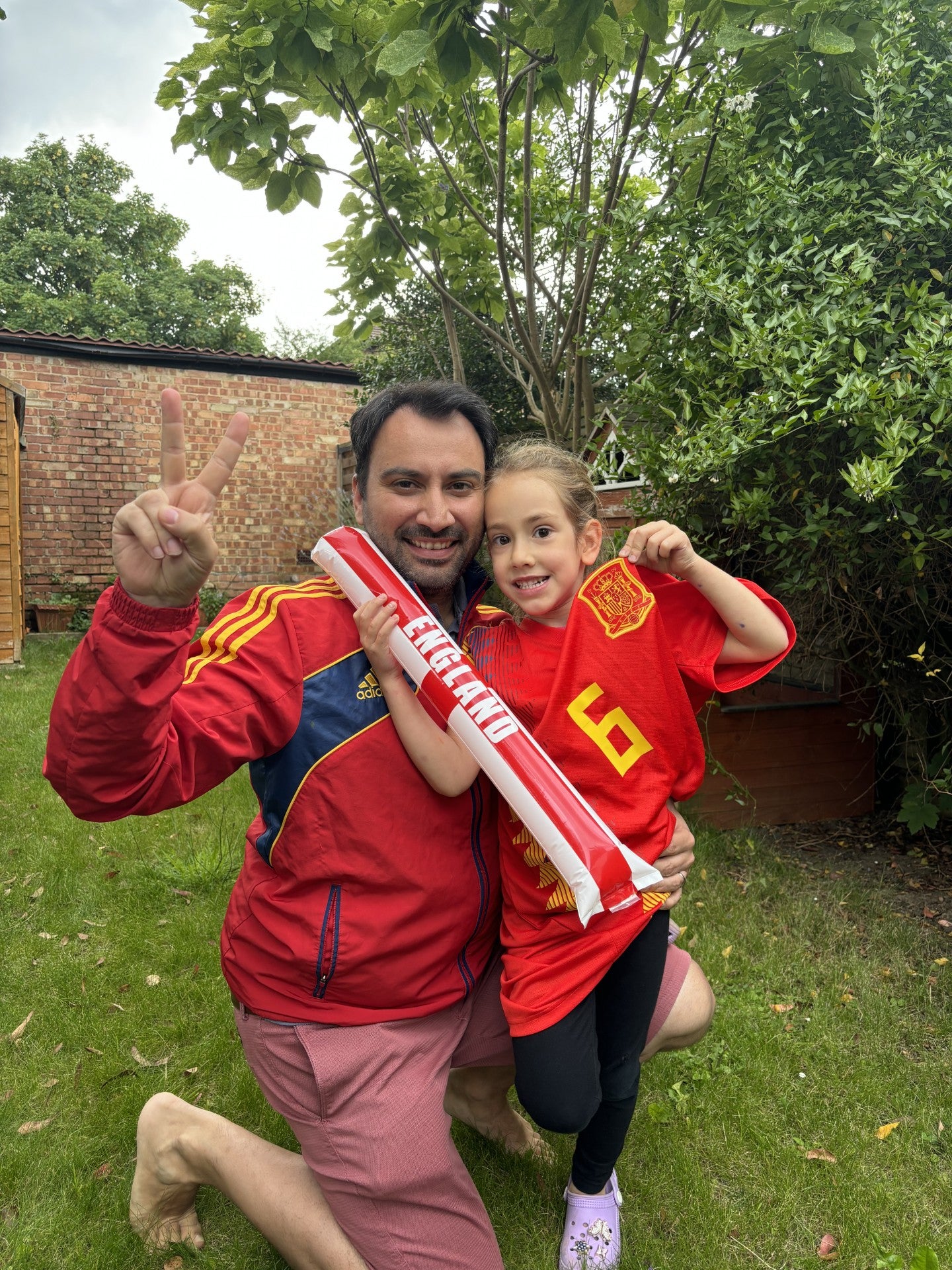 Eugenio Garcia said his eldest daughter Alba will be supporting Spain during the Euro final (Rebecca Garcia/PA)