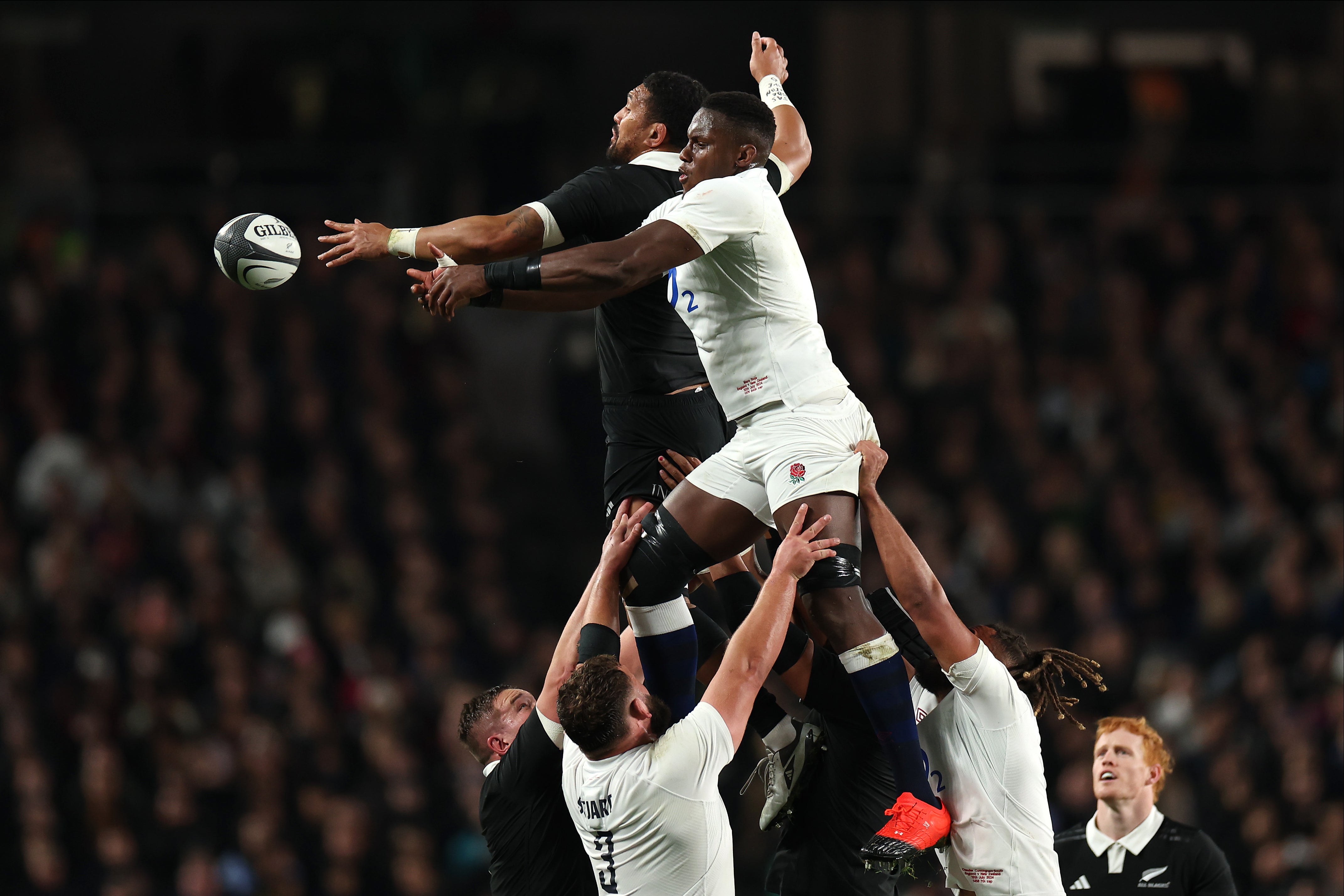 Maro Itoje has made a mess of New Zealand’s lineout so far