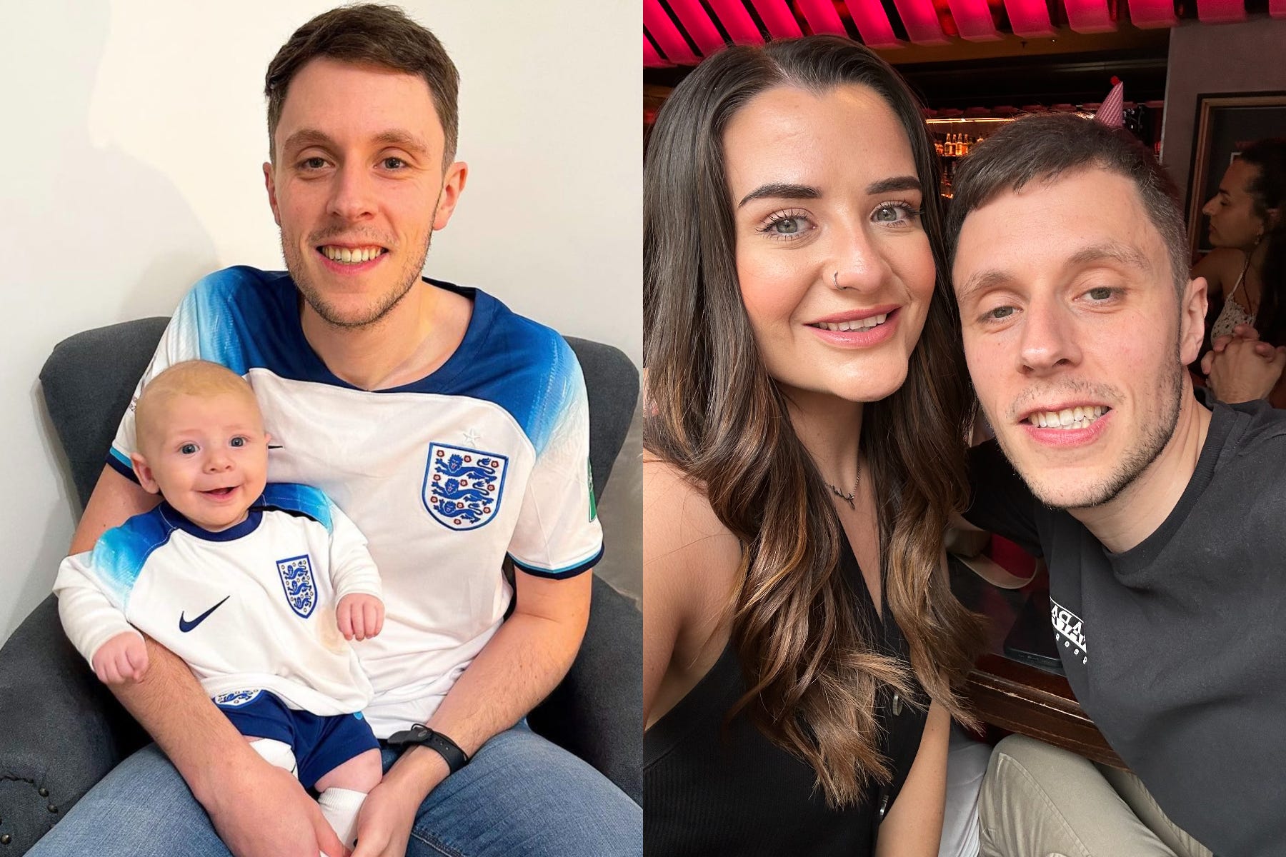 England supporter Jamie Nash will be getting married on the same day as England face Spain in the Euro 2024 final (Jamie Nash)