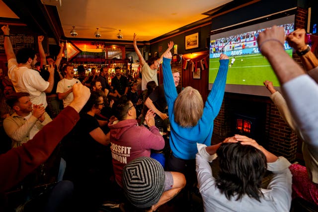 <p>There is hope there will be more cheer in pubs across England on Sunday evening </p>