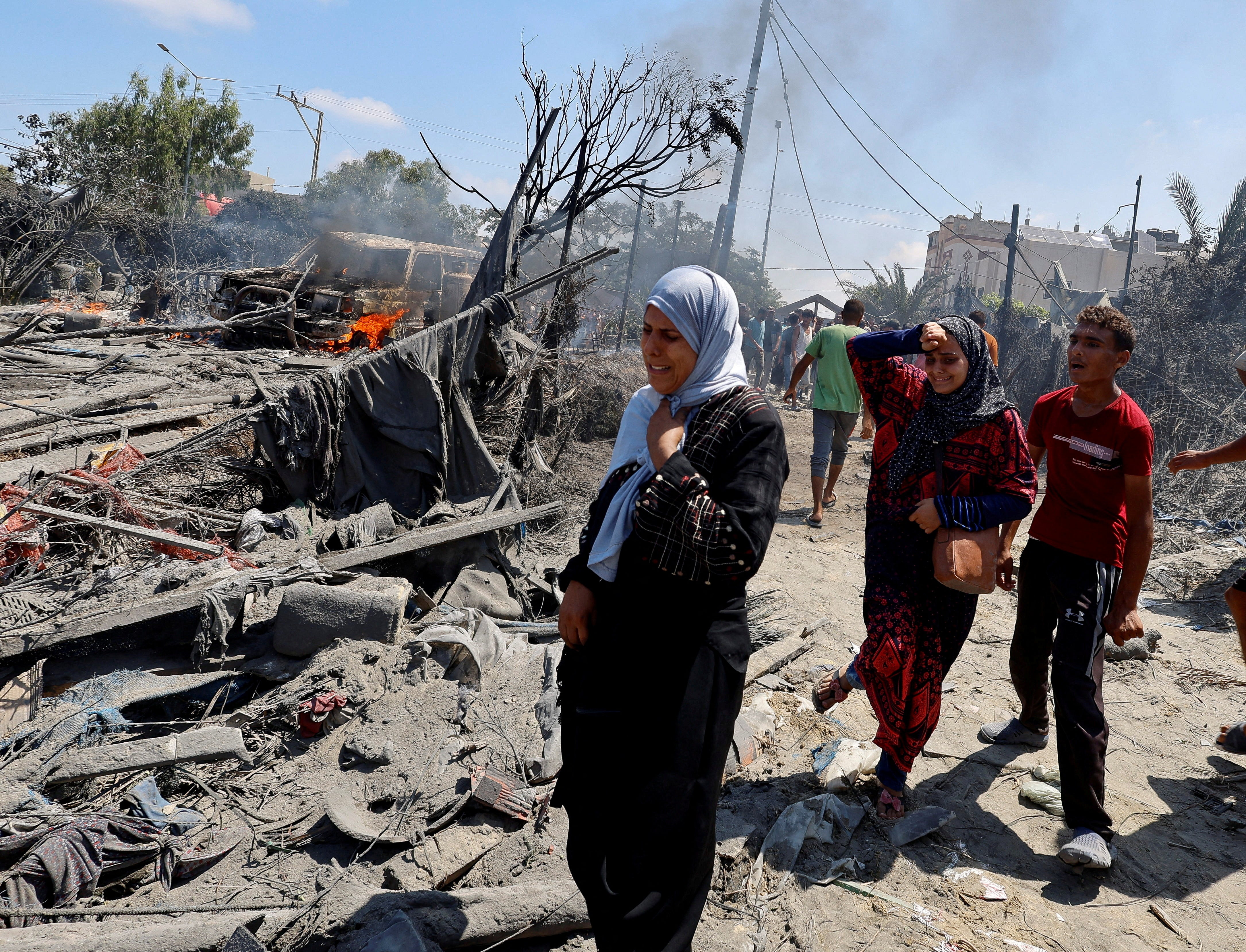 The Red Cross says up to 6,400 Palestinians are still missing and are feared to be trapped under debris or held in Israeli detention