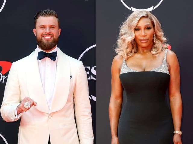 <p>Harrison Butker has issued a response after ESPY host Serena Williams called him out during the broadcast </p>