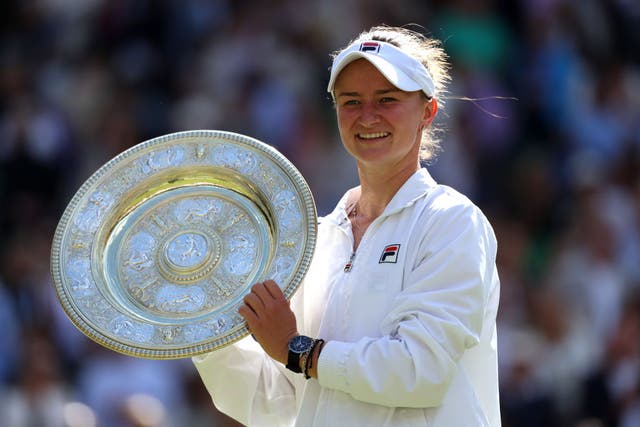 <p>Barbora Krejcikova claimed her first Wimbledon title after a brilliant women’s singles final </p>