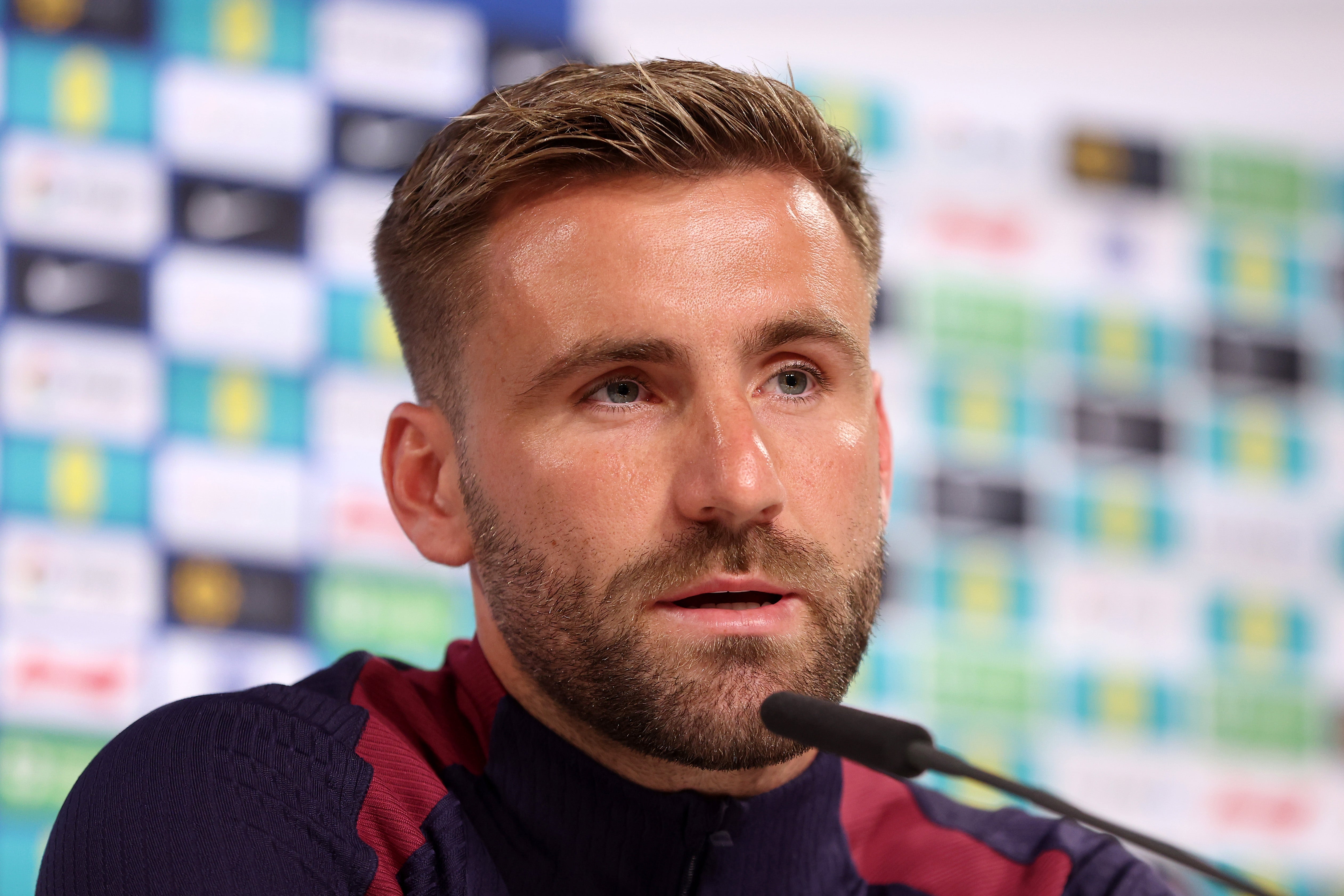 Luke Shaw has not started a match in Euro 2024 after starting the tournament with an injury