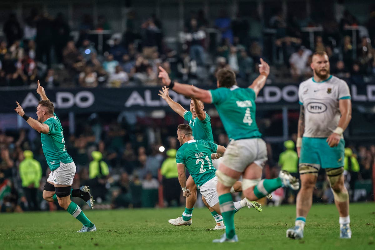 South Africa vs Ireland LIVE rugby: Result after Ciaran Frawley kick ...