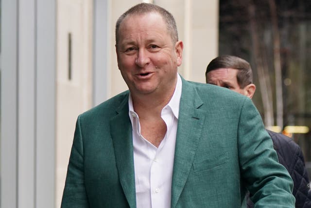 Sports Direct and House of Fraser owner Mike Ashley (Lucy North/PA)