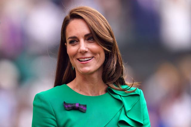 The Princess of Wales will attend the Wimbledon men’s final on Sunday (Adam Davy/PA)