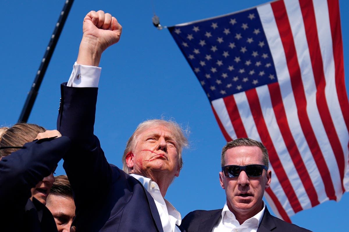 Bloodied, defiant and mouthing ‘fight’: This image of Trump will redefine the election