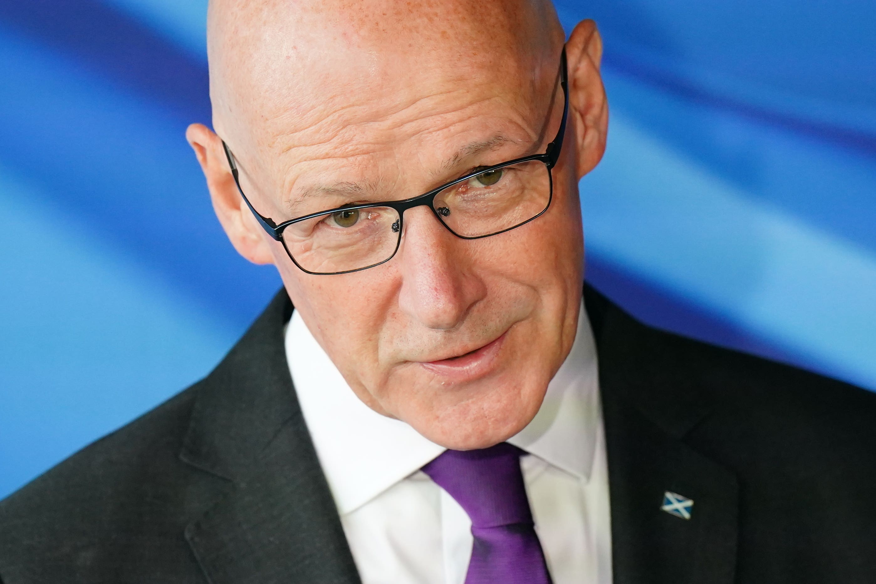 Scottish First Minister John Swinney insisted the assisnation attempt on former US president Donald Trump was ‘unacceptable’ (Jane Barlow/PA)