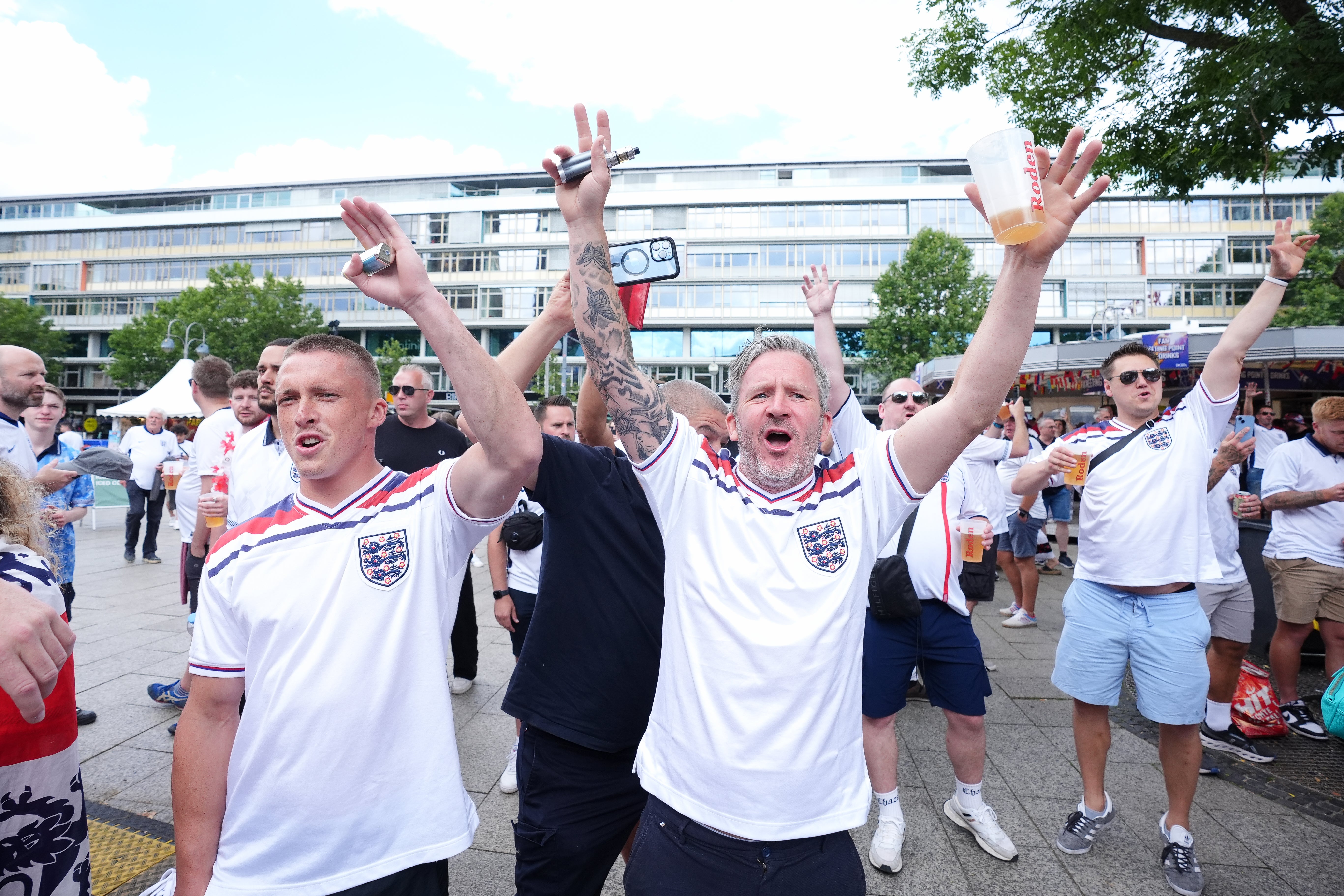 England fans are arriving in Berlin for the Euro 2024 final - but back home it has meant delays for rail passengers