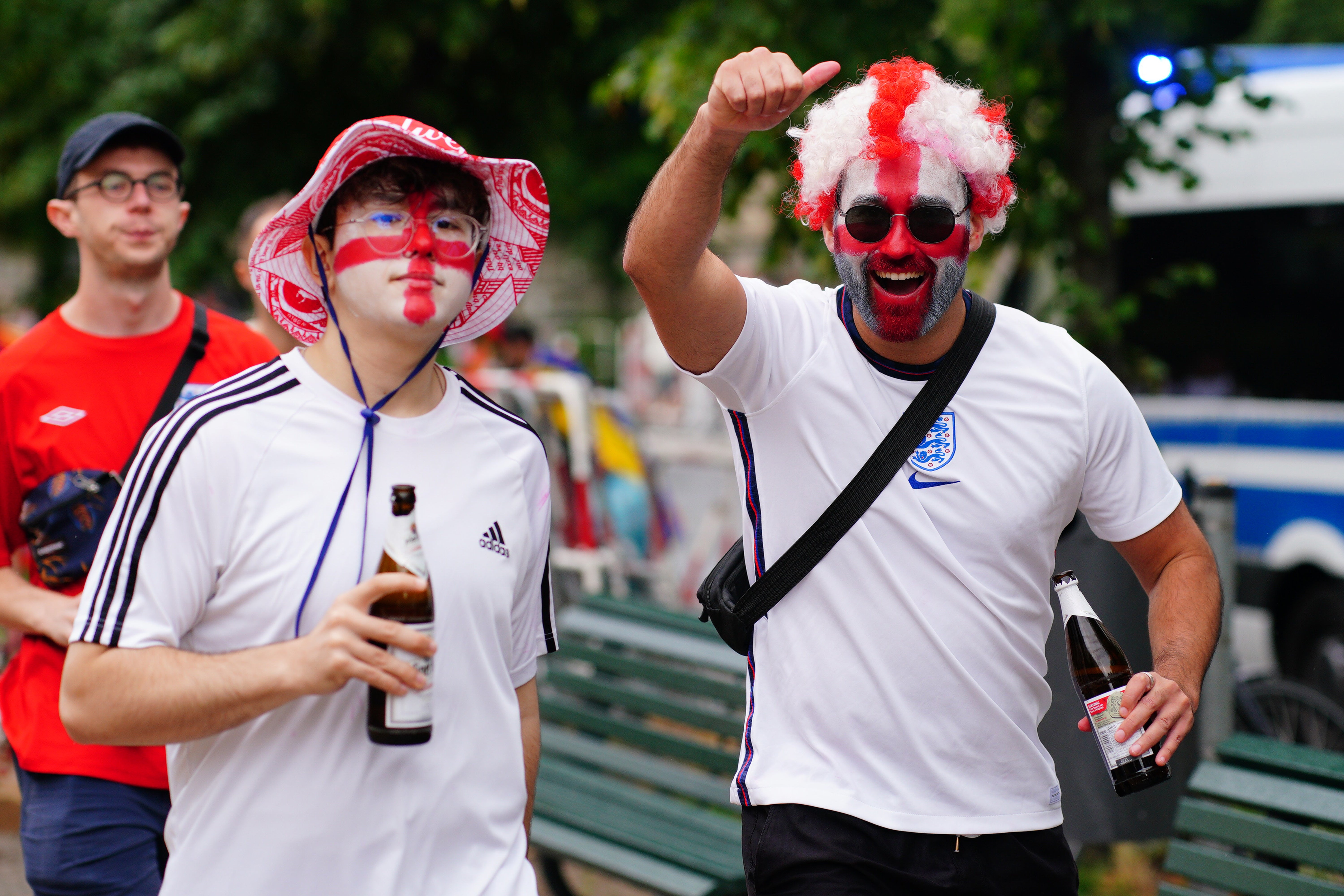 England fans have descended on Berlin (Ben Birchall/PA)