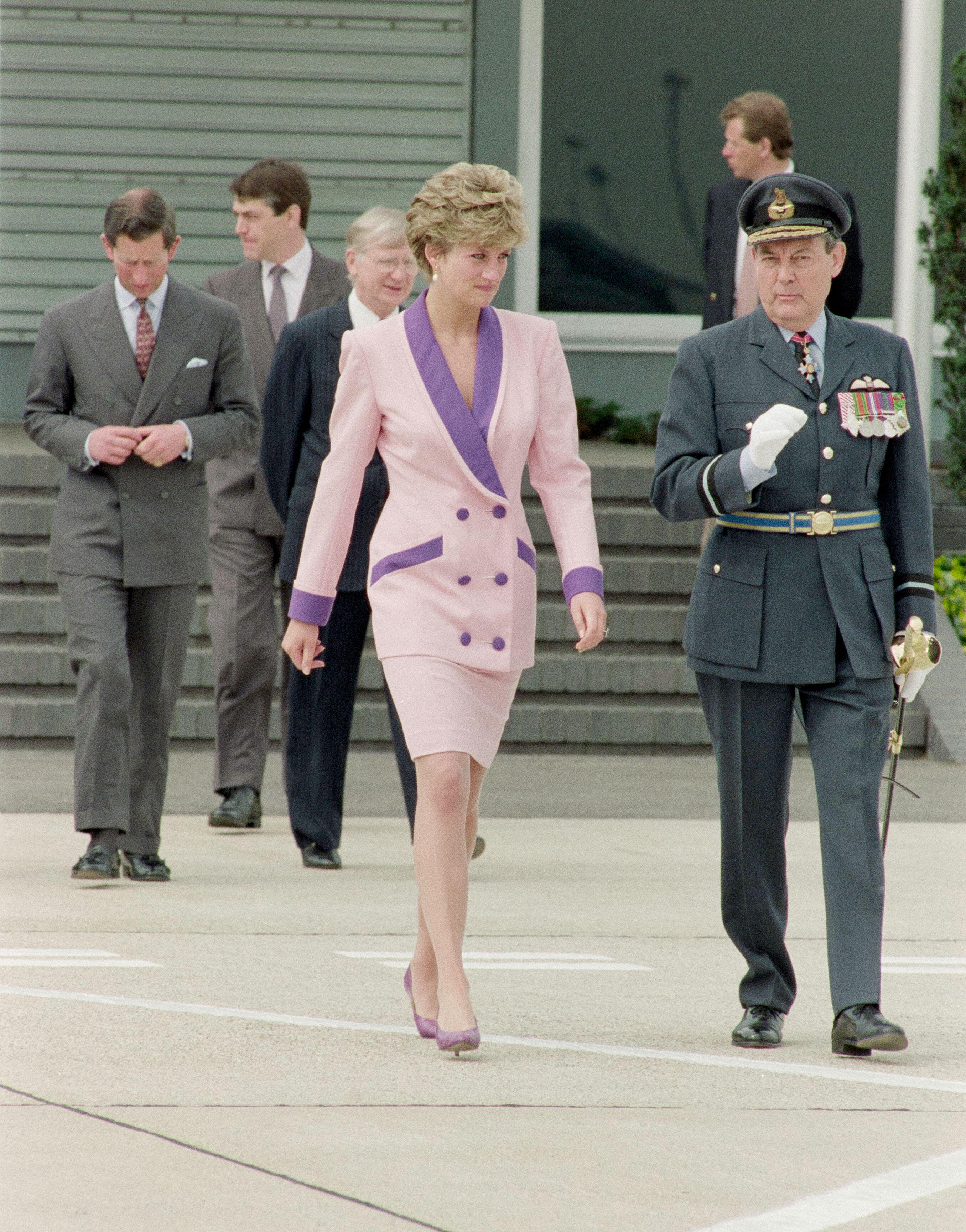 Kate’s silhouettes are similar to Diana’s Nineties ensembles (Alamy/PA)