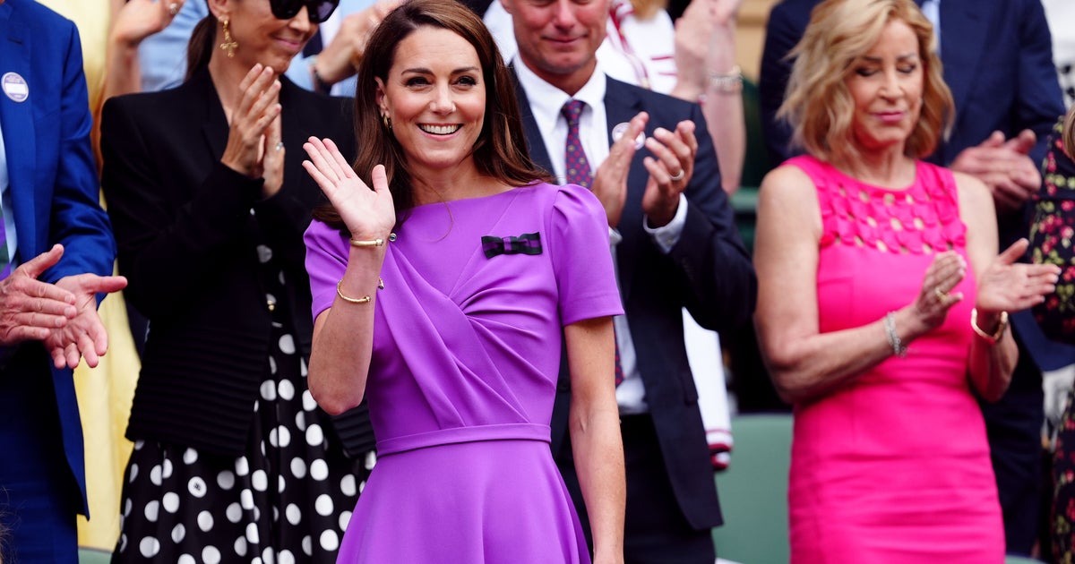 Kate Middleton, the Princess of Wales, beams in vivid purple dress at men's Wimbledon final | The Independent Kate Middleton, the Princess of Wales, beams in vivid purple dress at men's Wimbledon final | The Independent