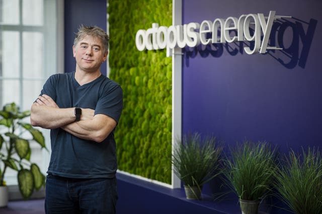 Greg Jackson said there needed to be ‘really rapid action’ to improve grid connections for new energy projects (Octopus Energy/PA)