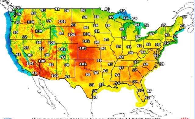 Record-breaking heat wave settles over East Coast with 100 million ...
