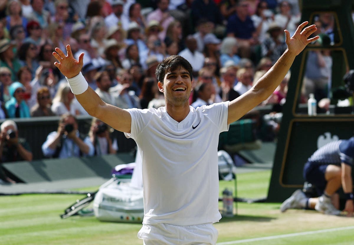 Wimbledon 2024 LIVE: Brilliant Alcaraz thrashes Djokovic in men’s final rematch