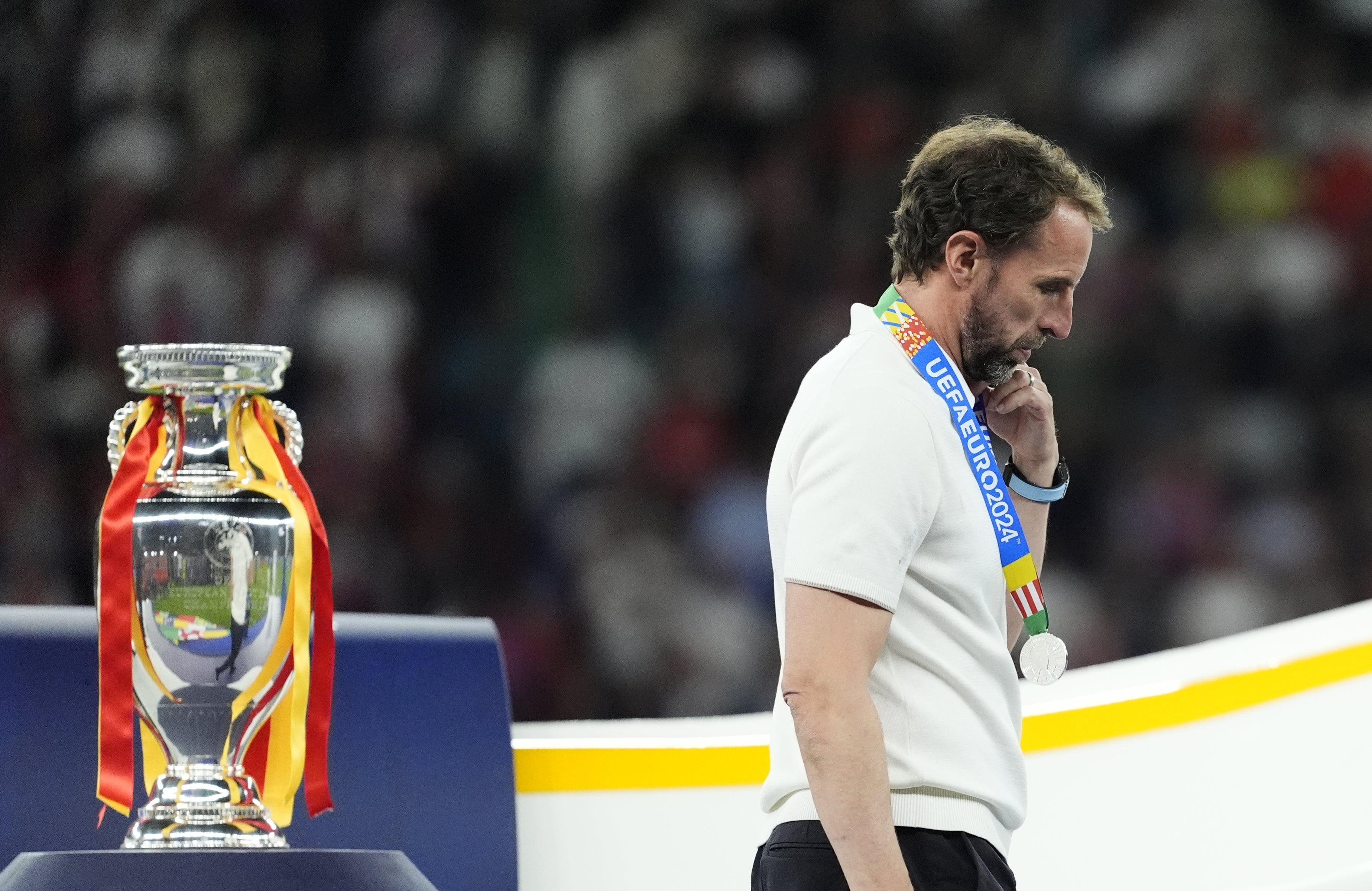 It was a second consecutive Euros final defeat for England boss Gareth Southgate (Nick Potts/PA)