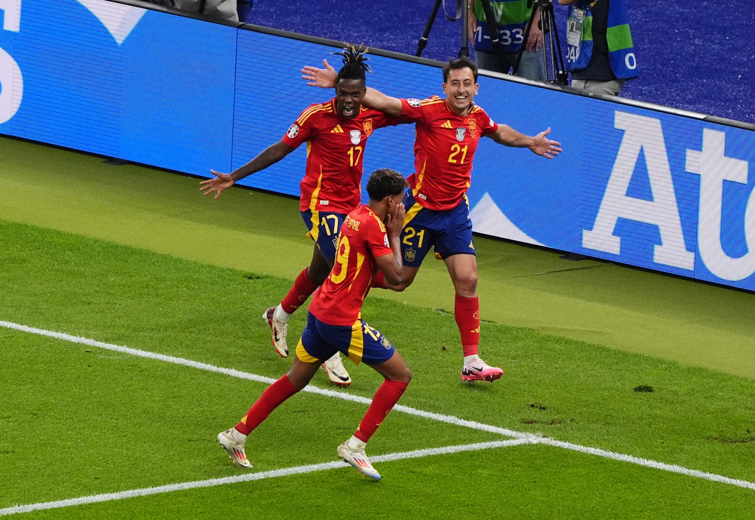 Mikel Oyarzabal celebrates what proved to be the match-winning goal