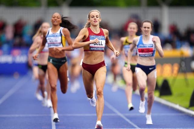 Georgia Bell (centre) during the Olympic Trials and UK Athletics Championships (David Davies/PA)