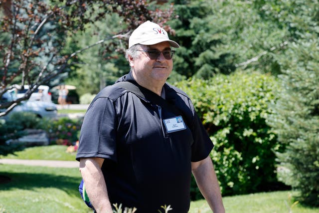 <p>Reid Hoffman at the Allen & Company Sun Valley Conference on July 11, 2024 in Sun Valley, Idaho, where he made the comment on stage that he wished he made Trump ‘an actual martyr’</p>