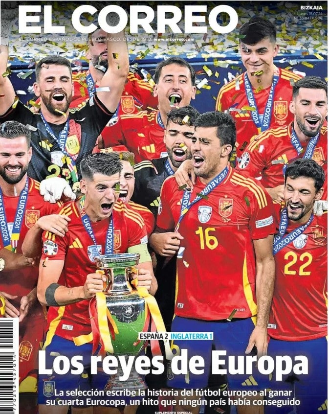 Súper Campeones: la reacción de los medios españoles ante su victoria en la Eurocopa 2024