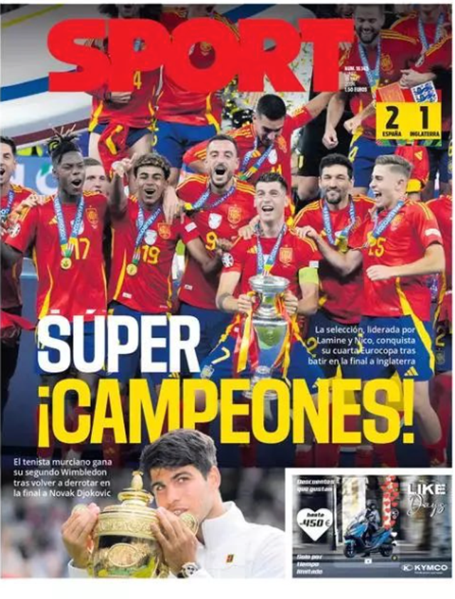 <p>Sport react to Spain winning Euro 2024</p>