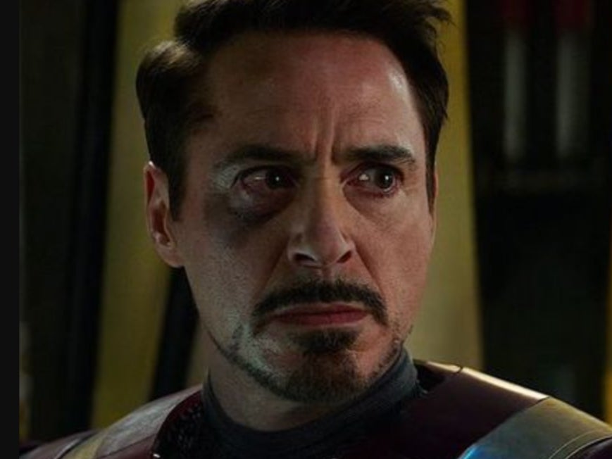 Marvel star Robert Downey Jr. as Iron Man