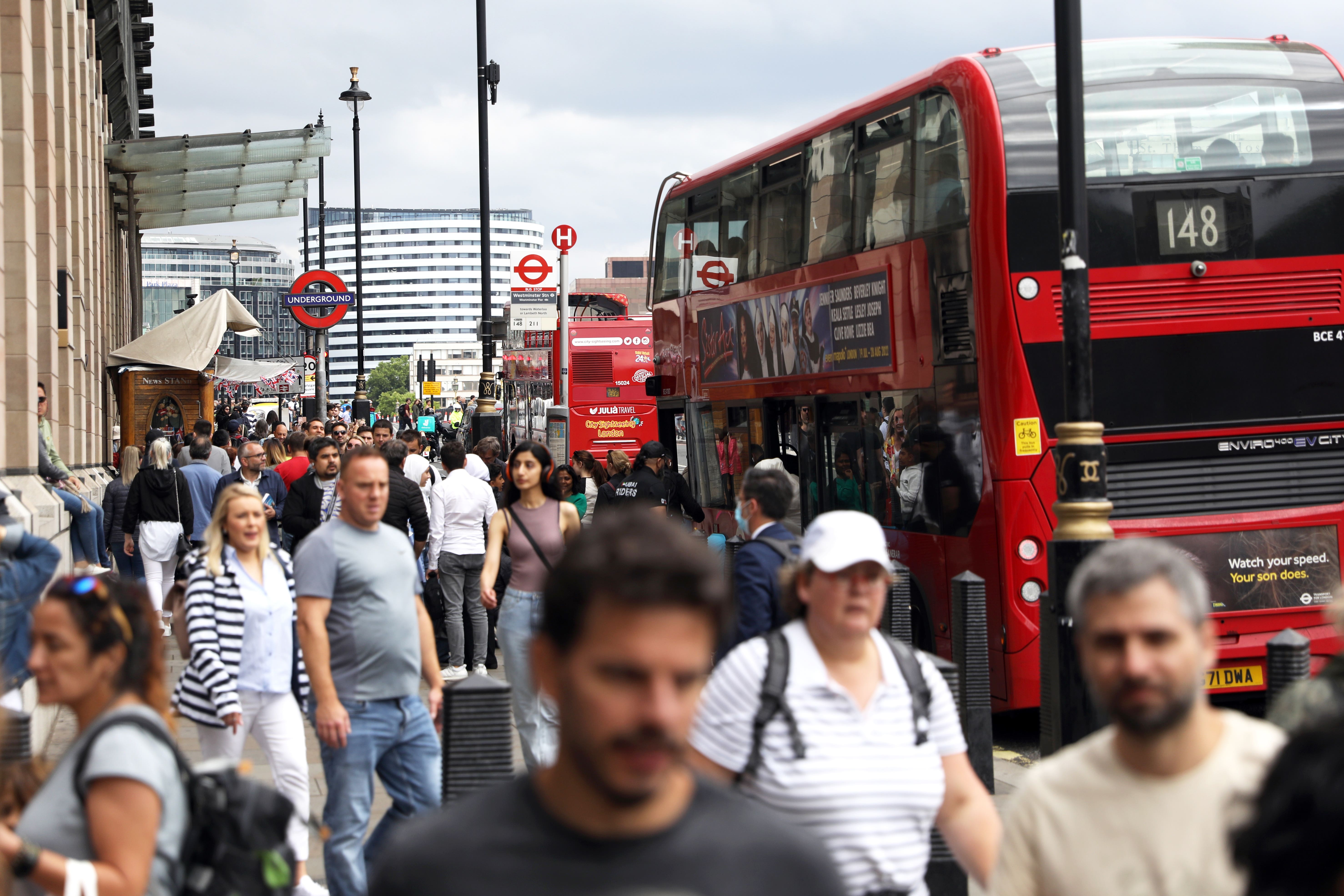 The City of London experienced the highest rate of population growth (PA)