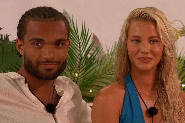 <p>Reuben and Grace on ‘Love Island’ </p>