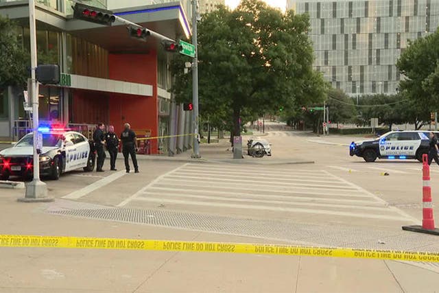 <p>A man was shot and killed near Victory Plaza in Downtown Dallas early Sunday morning</p>