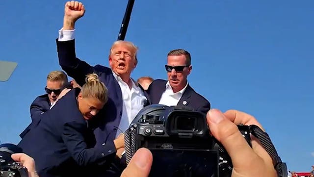 <p>GoPro footage shows how photojournalists captured moment Trump was shot.</p>