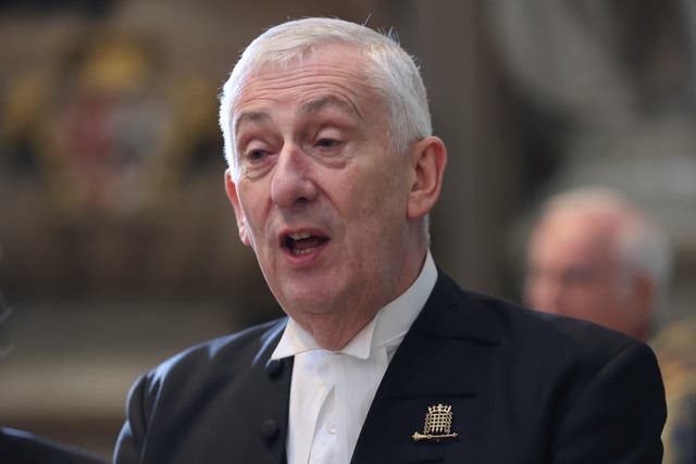 Speaker of the House of Commons Sir Lindsay Hoyle (Belinda Jiao/PA)