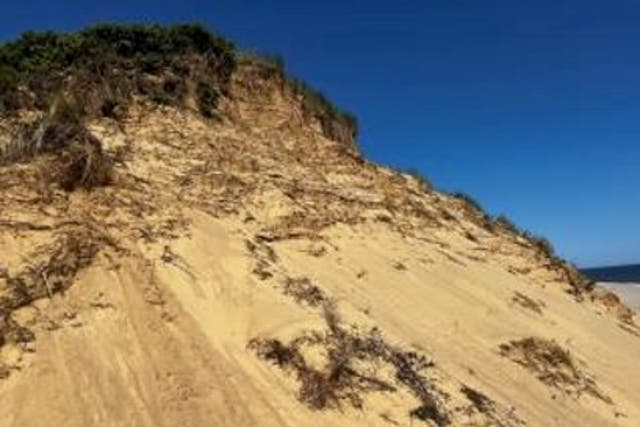 <p>Longnook Beach in Truro, Massachusetts, a popular tourist spot in Cape Cod has been closed for the summer due to erosion concerns </p>