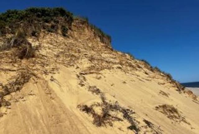 <p>Longnook Beach in Truro, Massachusetts, a popular tourist spot in Cape Cod has been closed for the summer due to erosion concerns </p>