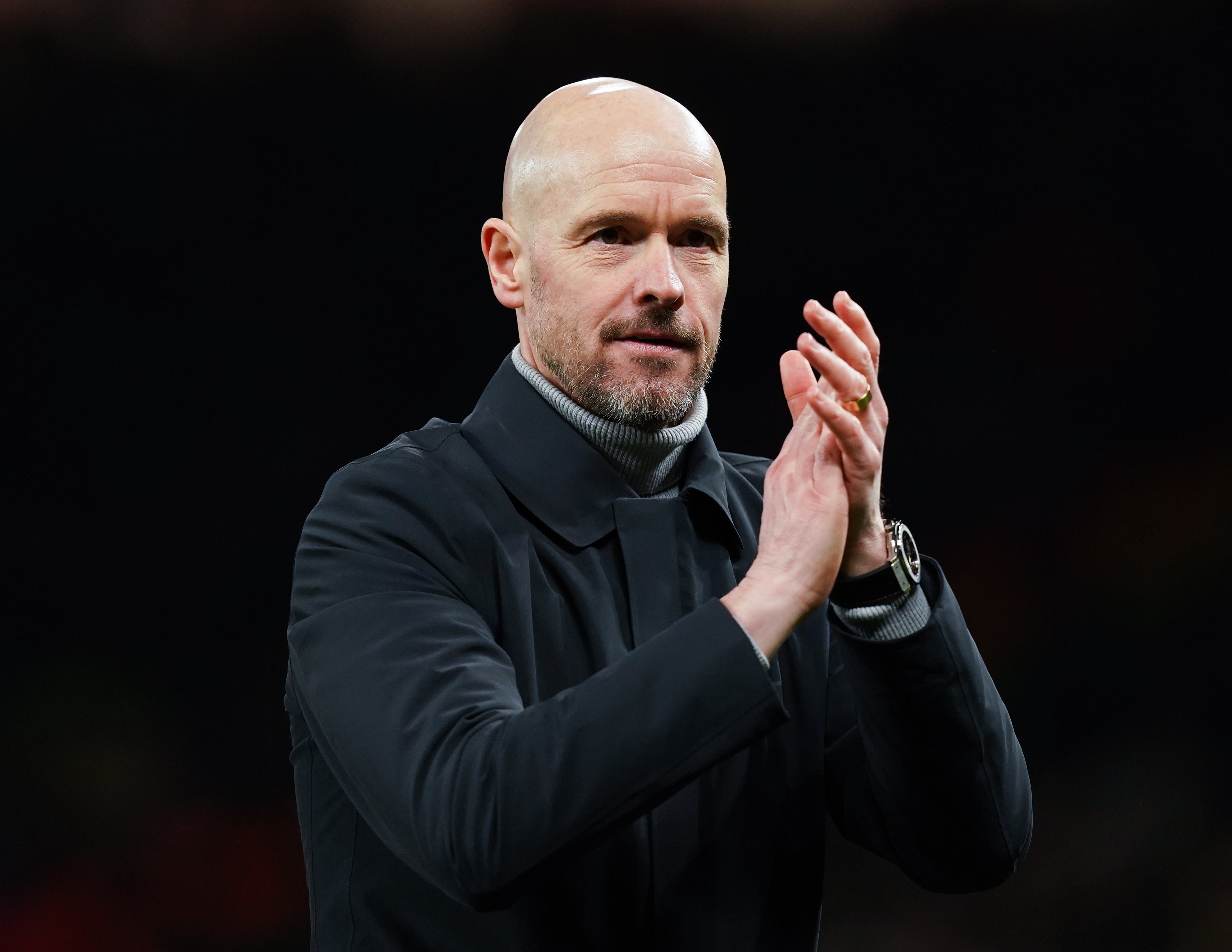 Erik ten Hag continues to demand more from his players (Martin Rickett/PA)