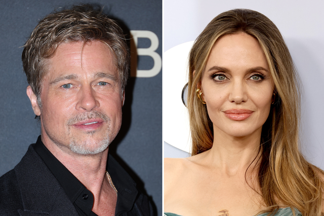 <p>Brad Pitt and Angelina Jolie</p>