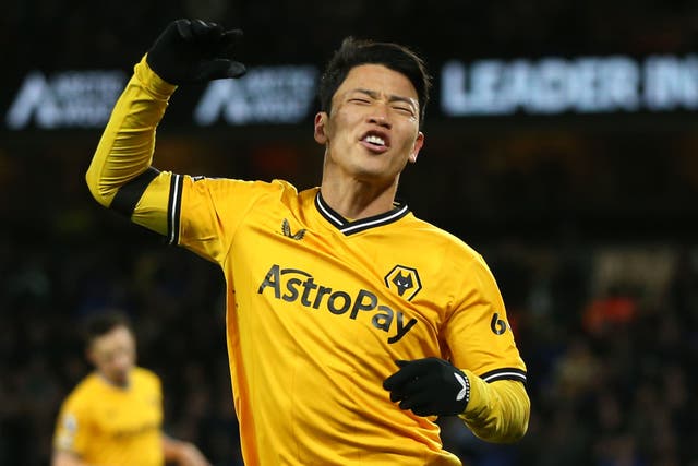 Wolves striker Hee Chan Hwang was the target of an alleged racist remark in Italy (Barrington Coombs/PA)