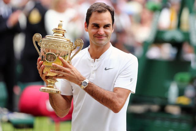 Federer won a record eighth Wimbledon title on this day in 2017 (Gareth Fuller/PA)