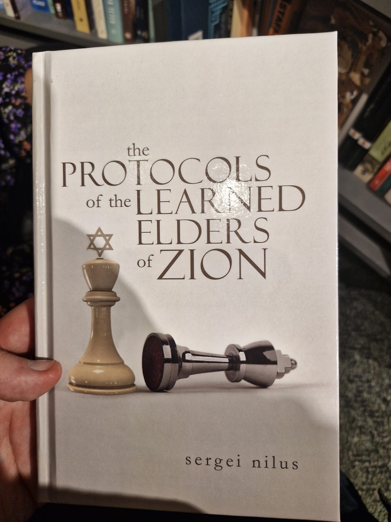 “The Protocols of the Elders of Zion” was removed from Waterstones’ range following a customer complaint