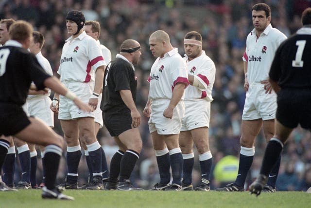 <p>Norm Hewitt was involved in a memorable face off with England’s Richard Cockerill during the haka in 1997</p>