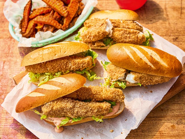 <p>Fish finger sarnies from Buddy Oliver’s debut cookbook </p>