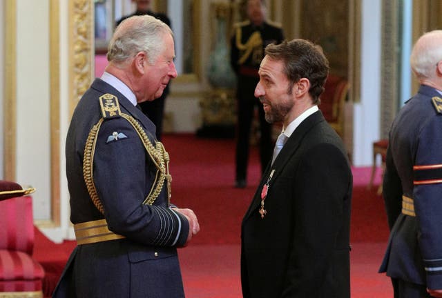 <p>Southgate was made an OBE in the 2019 New Year Honours list for services to football (Jonathan Brady/PA)</p>