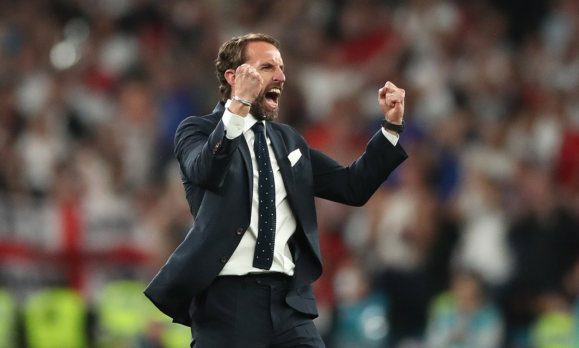 England then reached the final of the European Championship for the first time after seeing off Denmark in the semi-finals (Nick Potts/PA)